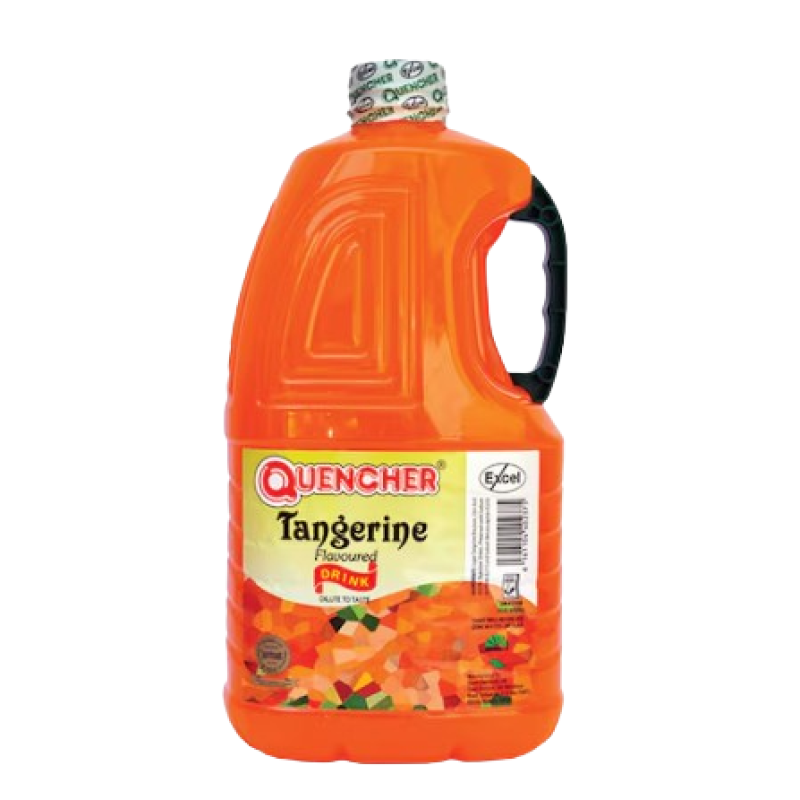 QUENCHER TANGERINE FLAVOURED DRINK 3 LITRES QUENCHER TANGERINE FLAVOURED DRINK 3 LITRES