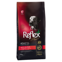 REFLEX PLUS LIGHT & STERILISED ADULT DOG FOOD 15KG