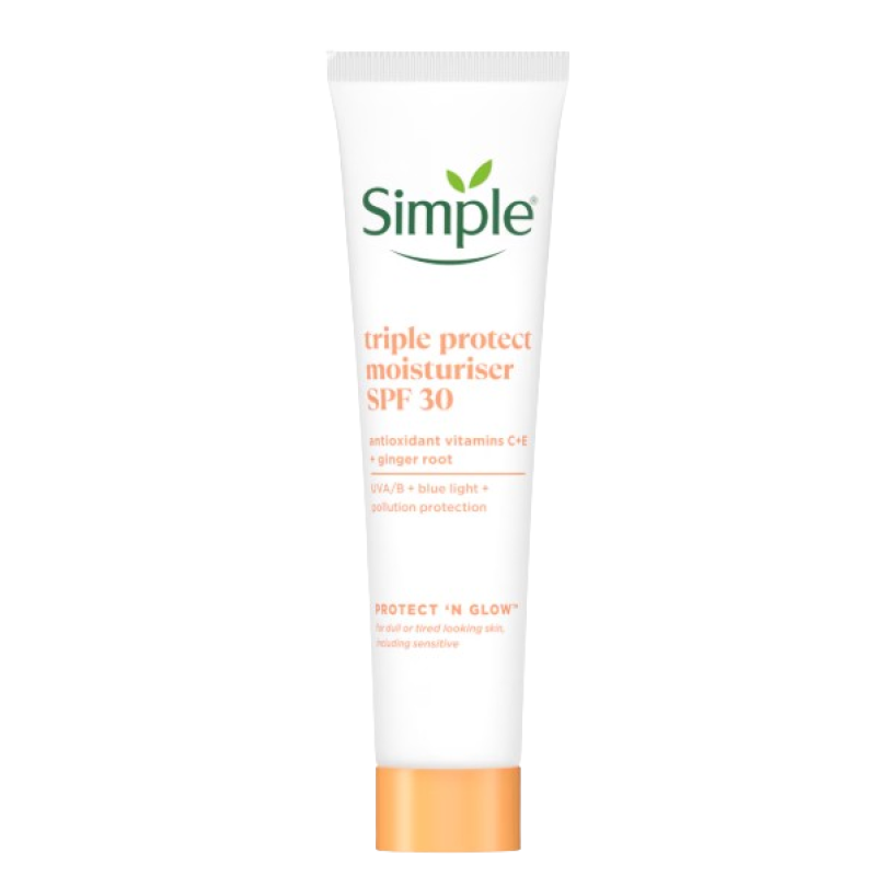 SIMPLE TRIPLE PROTECT MOISTURISER CREAM SPF 30 40ML