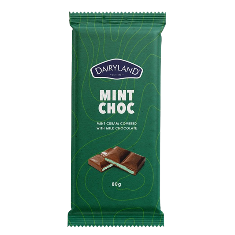 Dairyland Mint Choc Chocolate Bar 80g