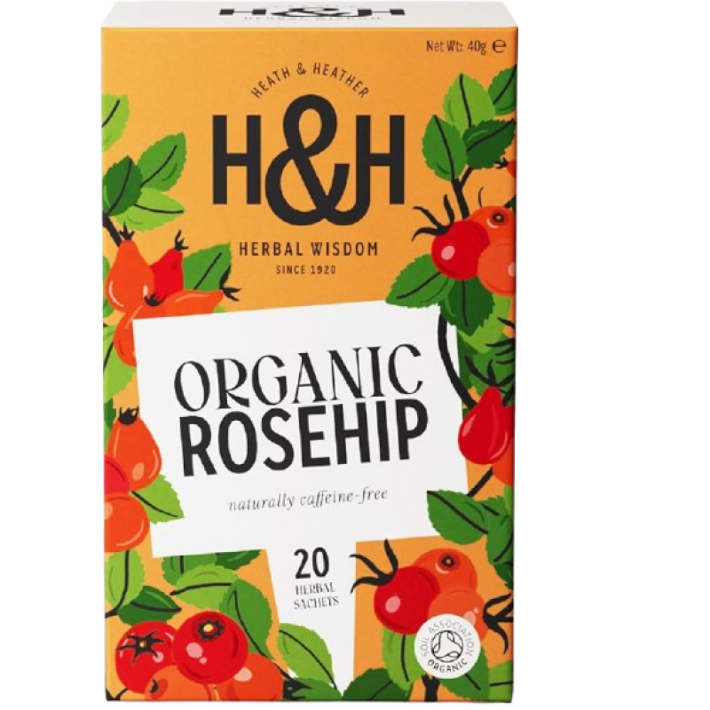 Heath And Heather Organic Rosehip Tea 20's