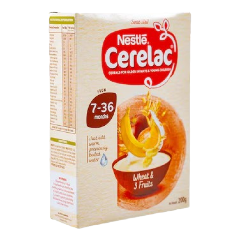 Nestle Cerelac Infant Cereal With Milk Wheat & Fruits 200g