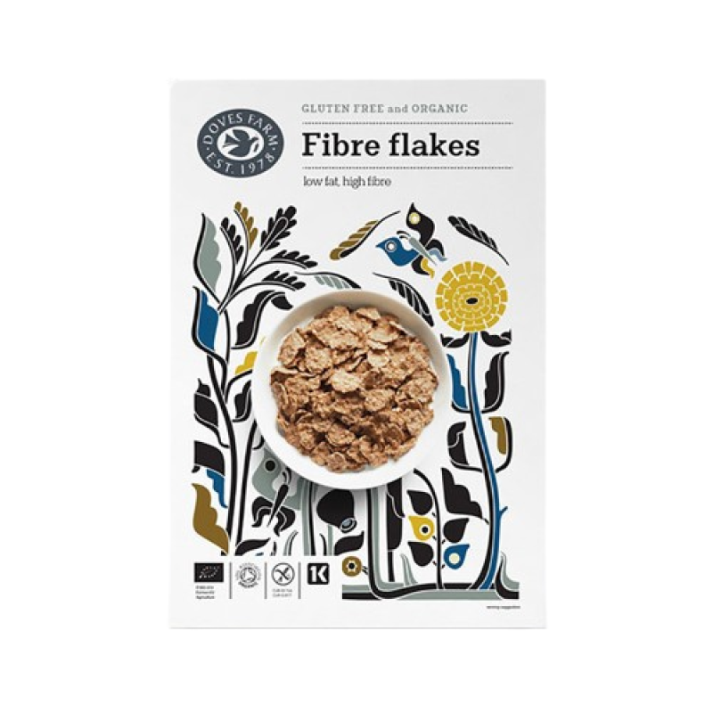 Doves Gluten Free Organic Fibre Flakes 375g