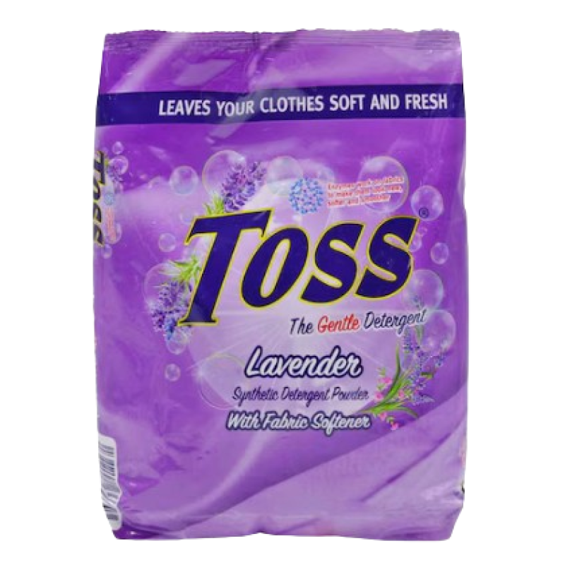 TOSS WASHING DETERGENT POWDER SATCHET, LAVENDER 1KG TOSS WASHING DETERGENT POWDER SATCHET, LAVENDER 1KG