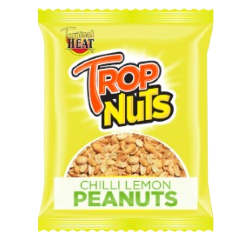 TROPICAL HEAT CHILLI LEMON PEANUTS 50G TROPICAL HEAT CHILLI LEMON PEANUTS 50G