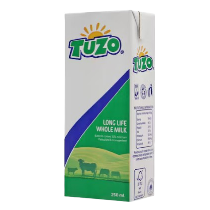 TUZO UHT WHOLE LONG LIFE MILK 250ML TUZO UHT WHOLE LONG LIFE MILK 250ML