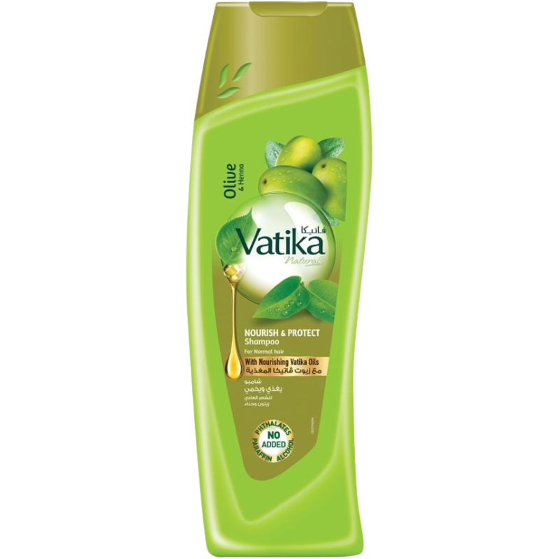 VATIKA NATURALS NOURISH & PROTECT OLIVE AND HENNA SHAMPOO 360ML VATIKA NATURALS NOURISH & PROTECT OLIVE AND HENNA SHAMPOO 360ML