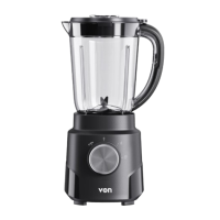 VON VBP501NLB BLENDER 500W, 1.5Litre