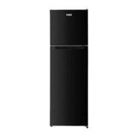 VON VRT-334NVAK DOUBLE DOOR FRIDGE, 334L - DARK INOX