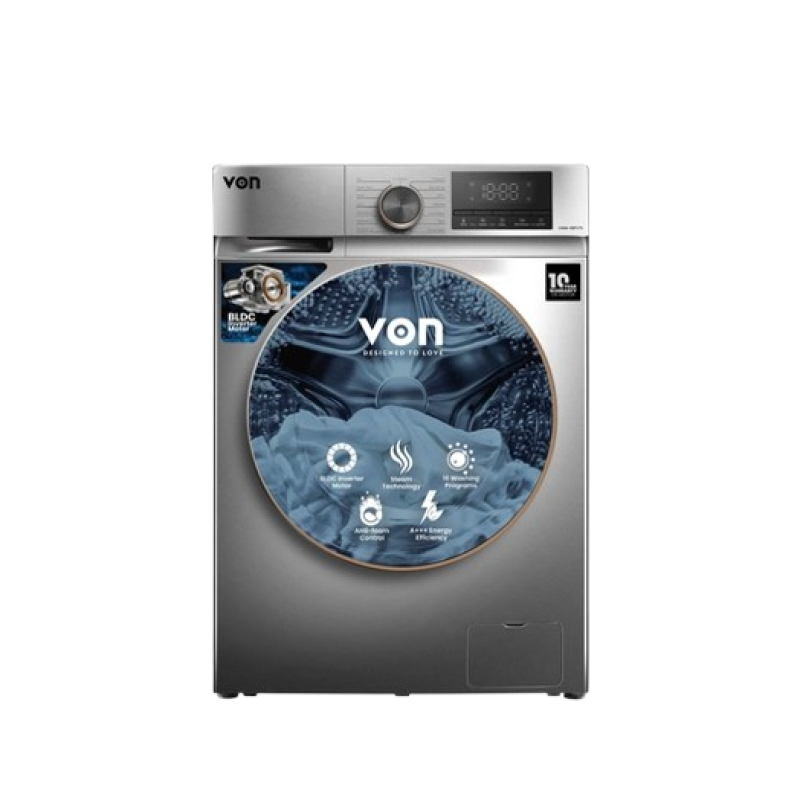 VON VWM-08FVTS FRONT LOAD INVERTER WASHING MACHINE - 8KG VON VWM-08FVTS FRONT LOAD INVERTER WASHING MACHINE - 8KG