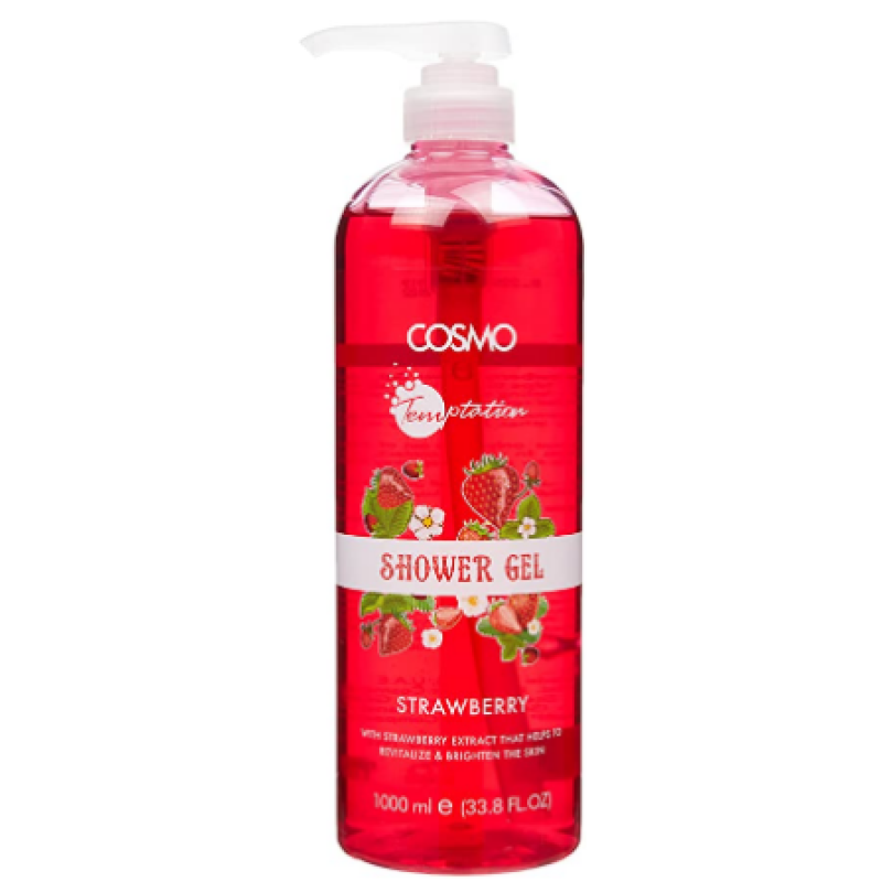 COSMO SHOWER GEL STRAWBERRY 1L