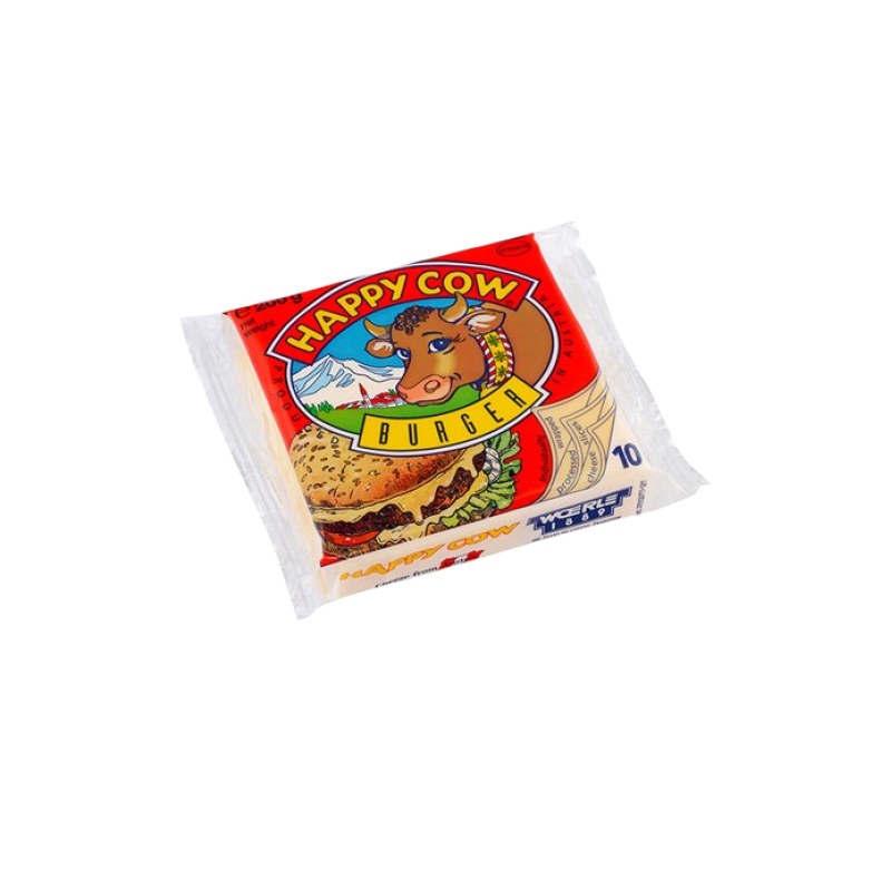 Happy Cow Burger Cheese Slices 10's Happy Cow Burger Cheese Slices 10's