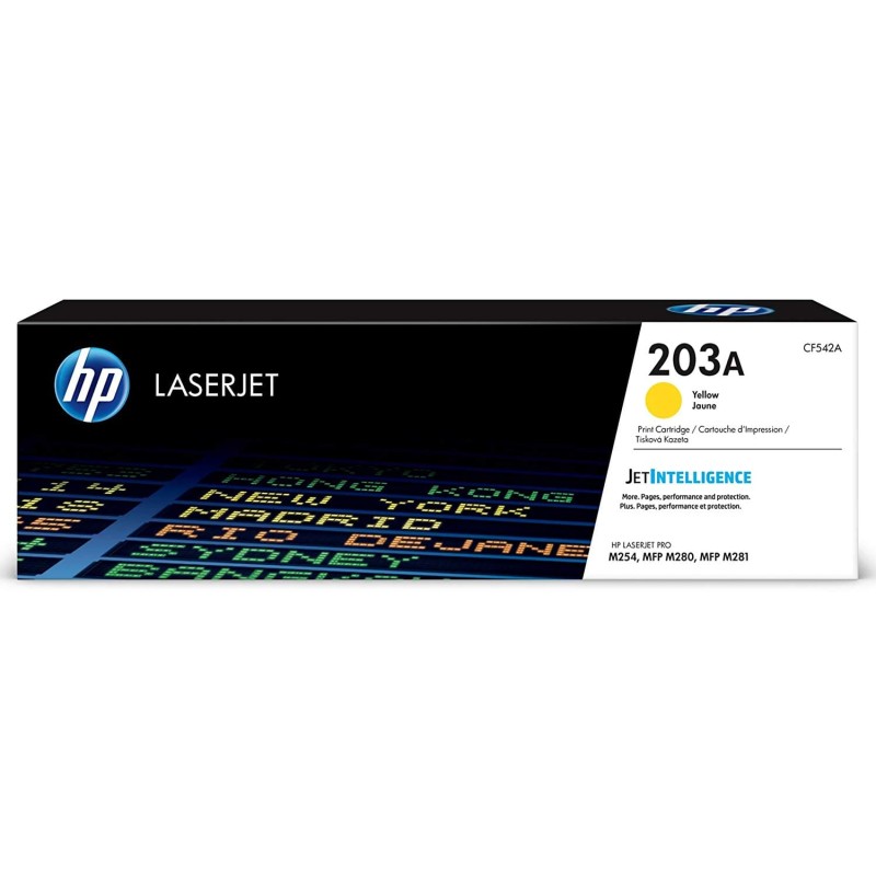 HP CF542A 203A Yellow Toner Cartridge HP CF542A 203A Yellow Toner Cartridge