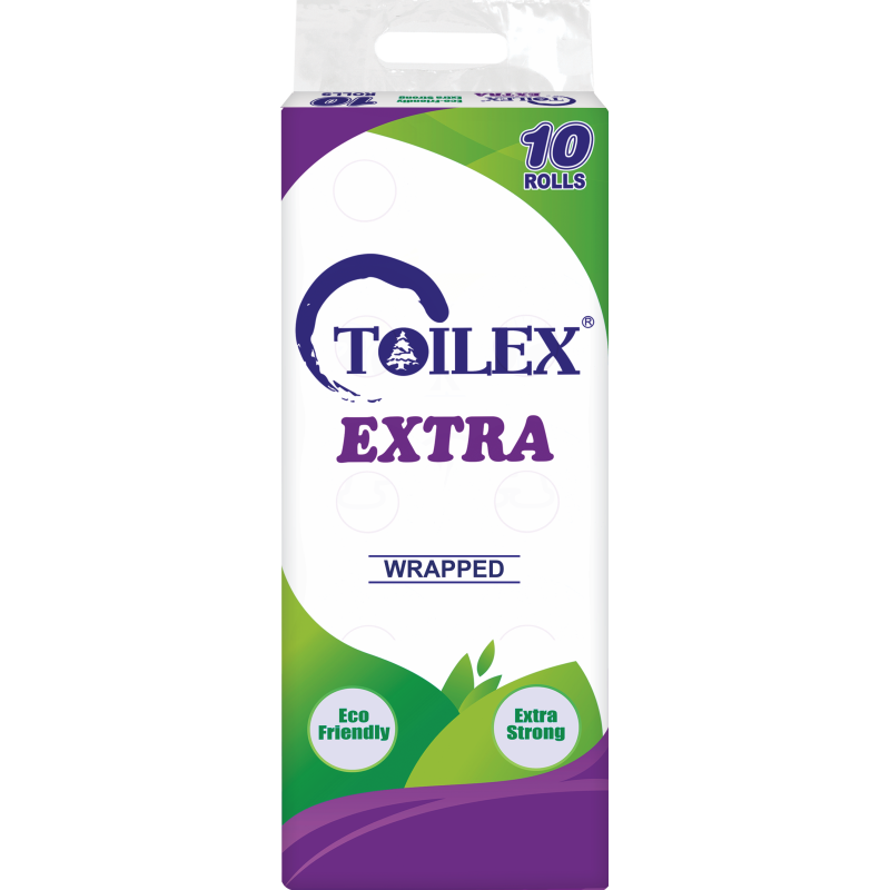 Toilex Toilet Tissue Extra White 40 rolls Wrapped