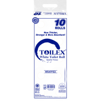 Toilex Toilet Tissue White 40 Rolls Wrapped
