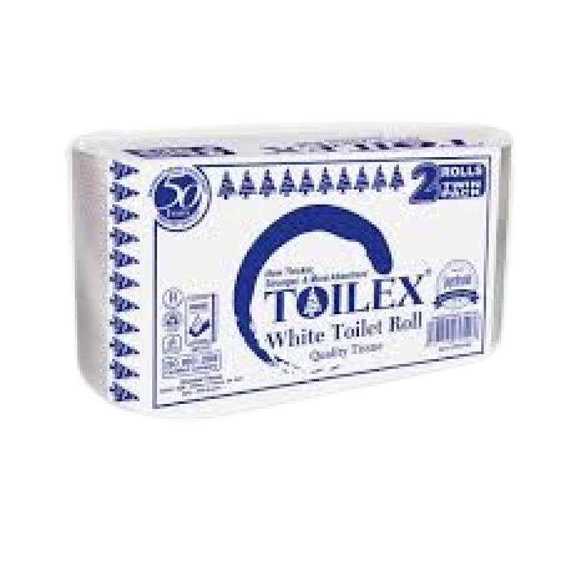 Toilet Tissue White 2 rolls Unwrapped