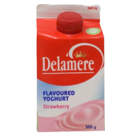 DELAMERE STRAWBERRY FLAVOUR YOGHURT 500ML