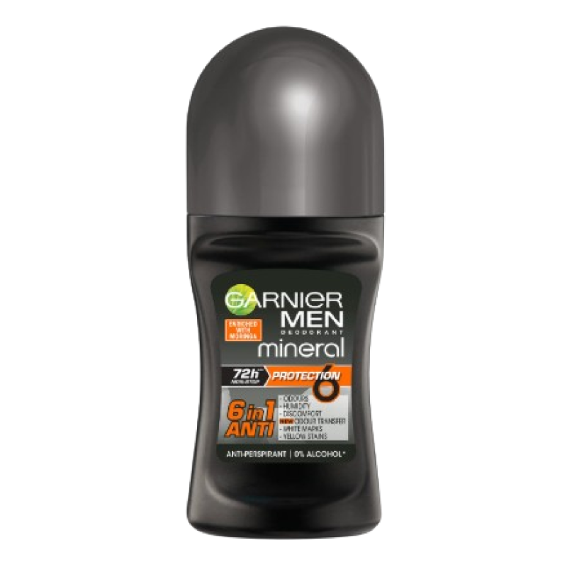 GARNIER MEN MINERAL PROTECTION 6 IN 1 ROLL ON 50ML