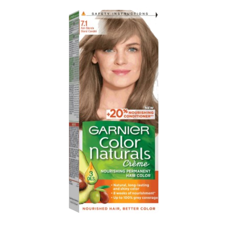 Garnier Color Naturals Hair Colour 7.1 Ash Blonde Garnier Color Naturals Hair Colour 7.1 Ash Blonde