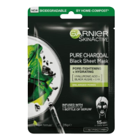 GARNIER PURE CHARCOAL BLACK SHEET MASK 