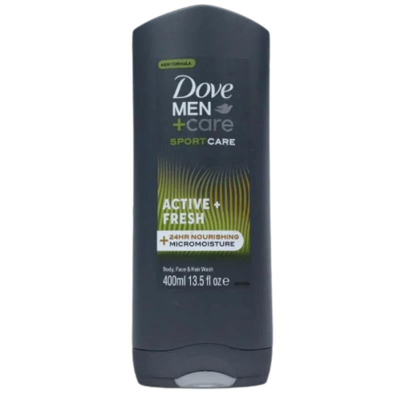 DOVE ACTIVE FRESH MEN CARE BODY WASH 400ML