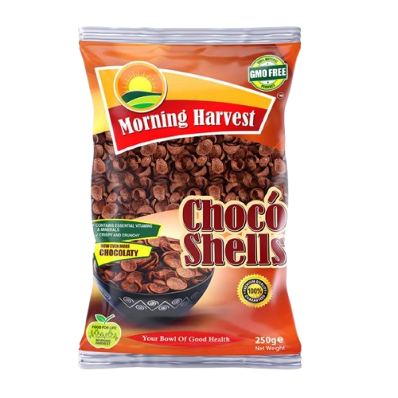 Morning Harvest Choco Shells Cereal 250g Morning Harvest Choco Shells Cereal 250g