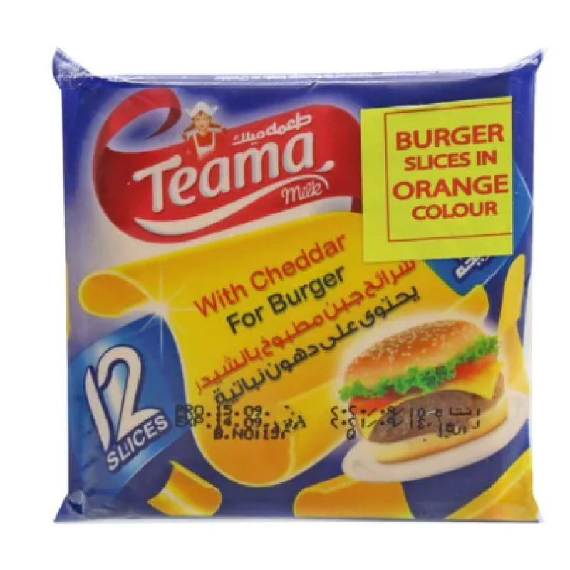 TEAMA SLICES BURGER CHEESE 200G