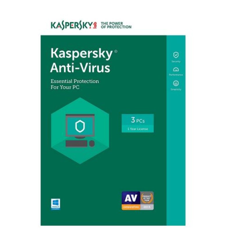 KASPERSKY STANDARD ANTIVIRUS 3 DEVICES 1 YEAR KASPERSKY STANDARD ANTIVIRUS 3 DEVICES 1 YEAR