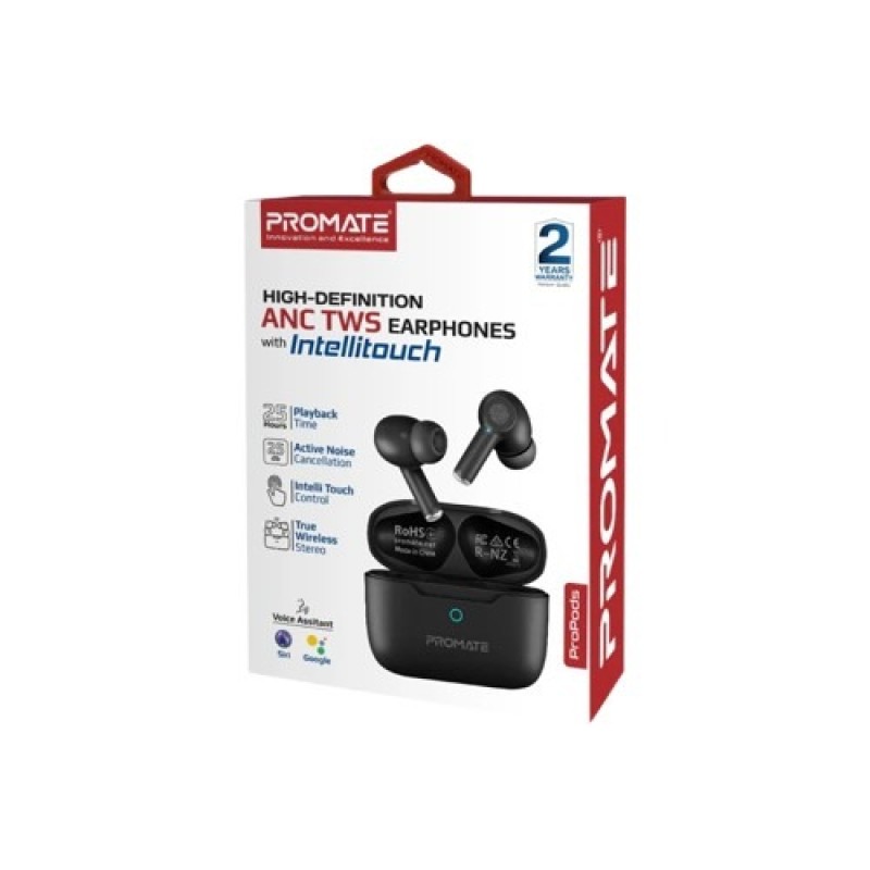 PROPODS TWS Earphones with intellitouch• 25 Hrs Playback • Active Noise Cancellation • Intellitouch Control PROPODS TWS Earphones with intellitouch• 25 Hrs Playback • Active Noise Cancellation • Intellitouch Control