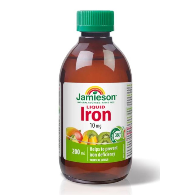 JAMIESON LIQUID IRON 10MG 200ML