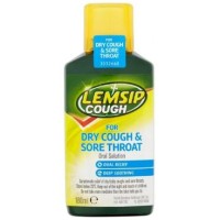 LEMSIP COUGH DRY&SORE THROAT 180MLS