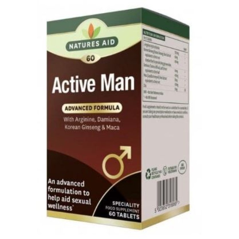 Natures Aid Active Man Arginine 60’s