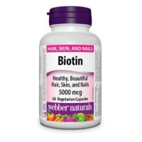 Webber Naturals Biotin 5000Mcg Capsules 60S