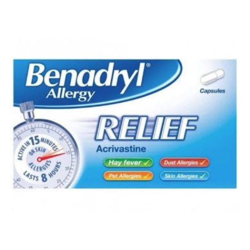Benadryl allergy relief 24's