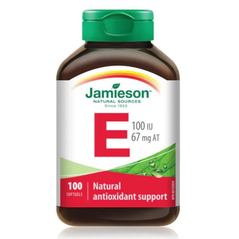 Jamieson vitamin E 100 iu 67mg 100s