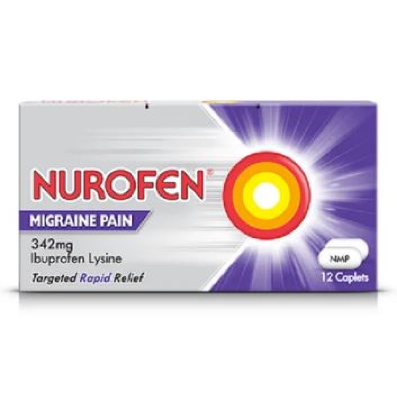 NUROFEN MIGRAINE PAIN 342MG 12S