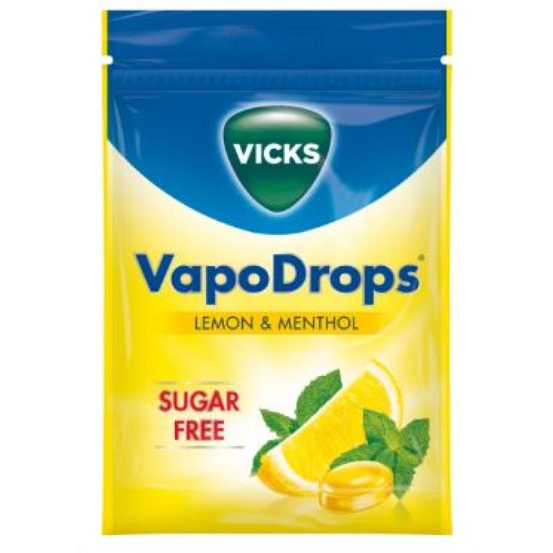VICKS VAPODROPS LEMON AND MENTHOL 72GM