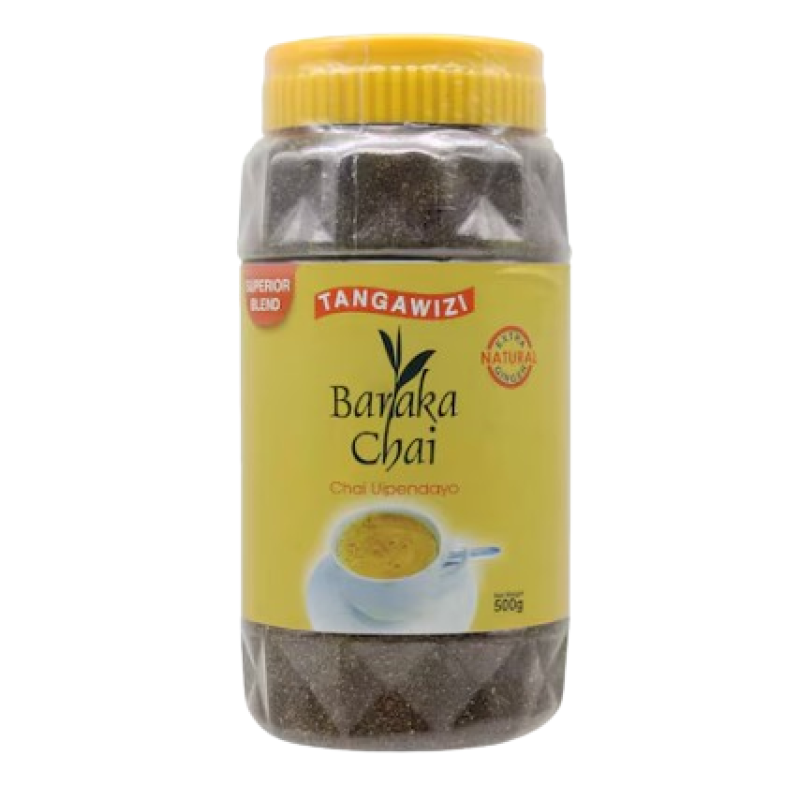 BARAKA CHAI TANGAWIZI LOOSE TEA LEAVES JAR 500G