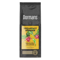 DORMANS BREAKFAST DELICATELY BALANCED DARK ROAST MEDIUM GRIND COFFEE 375G