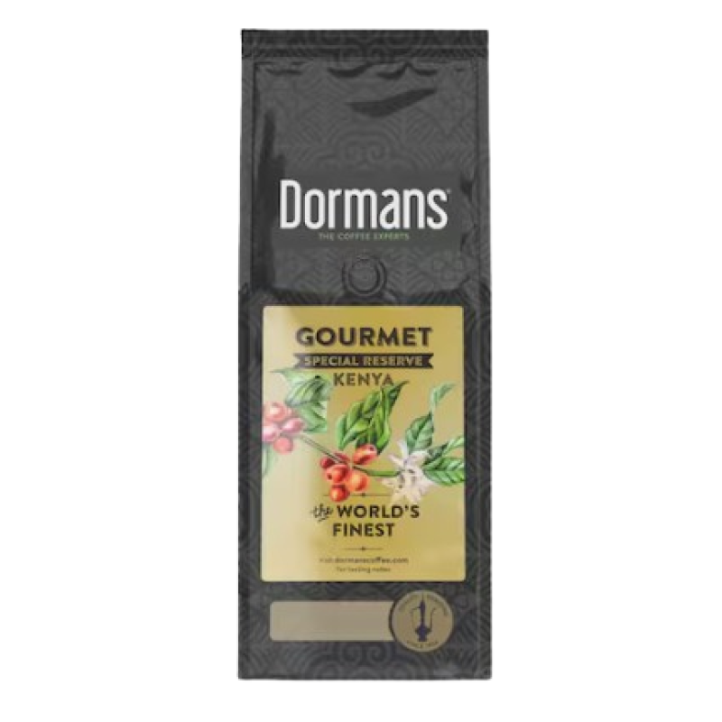 DORMANS GOURMET KENYA FINEST MEDIUM ROAST COFFEE BEANS 375G