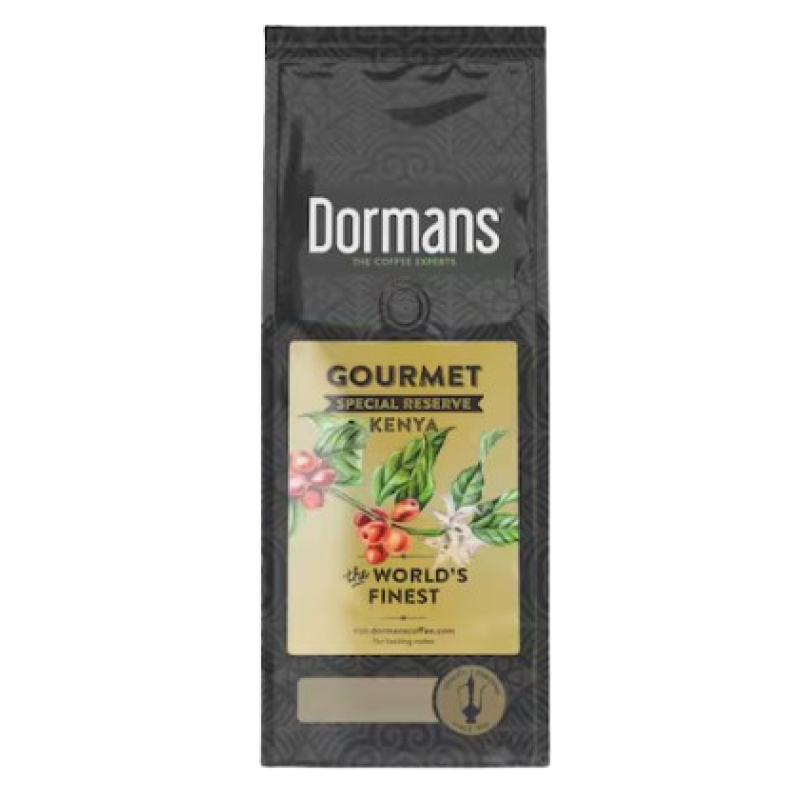 DORMANS GOURMET KENYA FINEST COFFEE MEDIUM ROAST MEDIUM GRIND COFFEE 375G