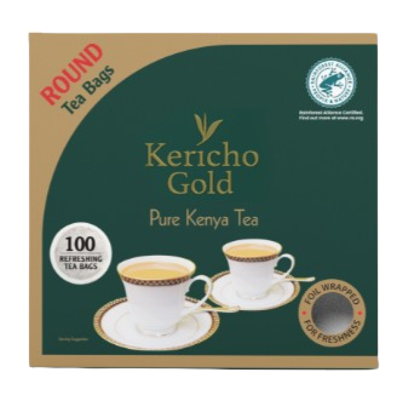 KERICHO GOLD ROUND TEA BAGS 100's