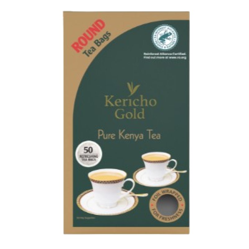 KERICHO GOLD ROUND TEA BAGS 50's