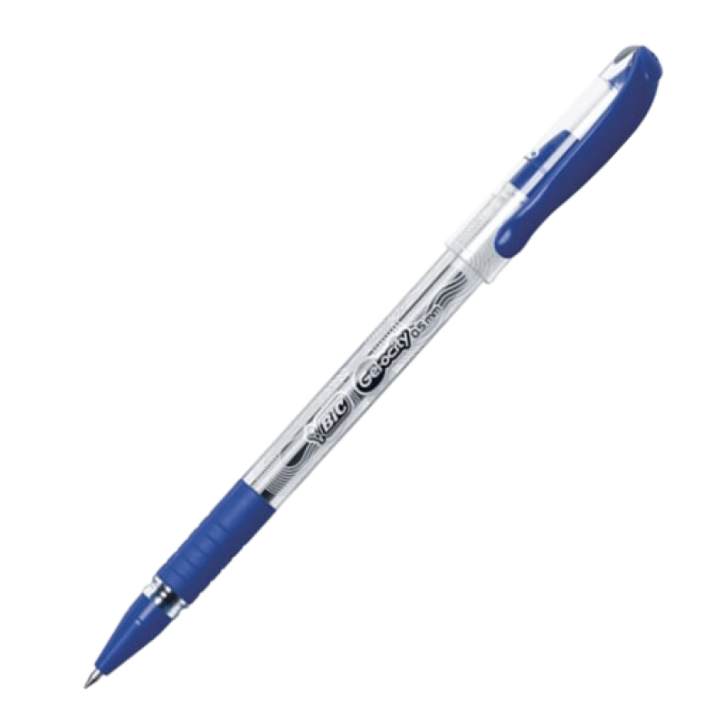 BIC GELOCITY STICK BLUE GEL PEN x2