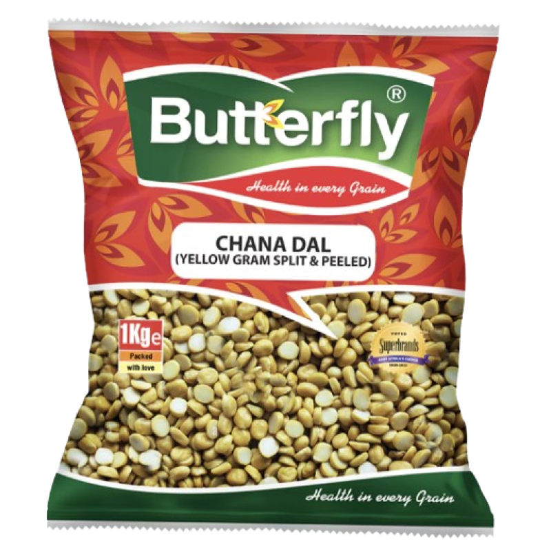 BUTTERFLY YELLOW GRAM CHANA DAL (SPLIT & PEELED) 1KG