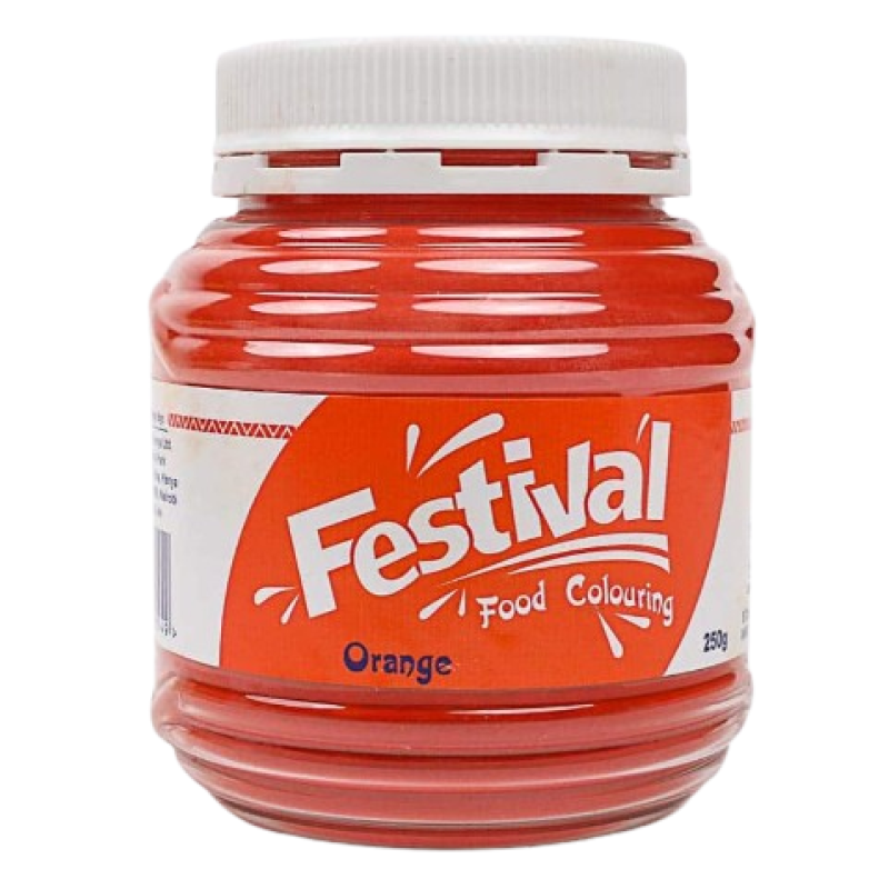 FESTIVAL ORANGE FOOD COLOURING 250G