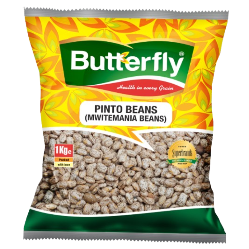 BUTTERFLY PINTO BEANS (MWITEMANIA BEANS) 1KG