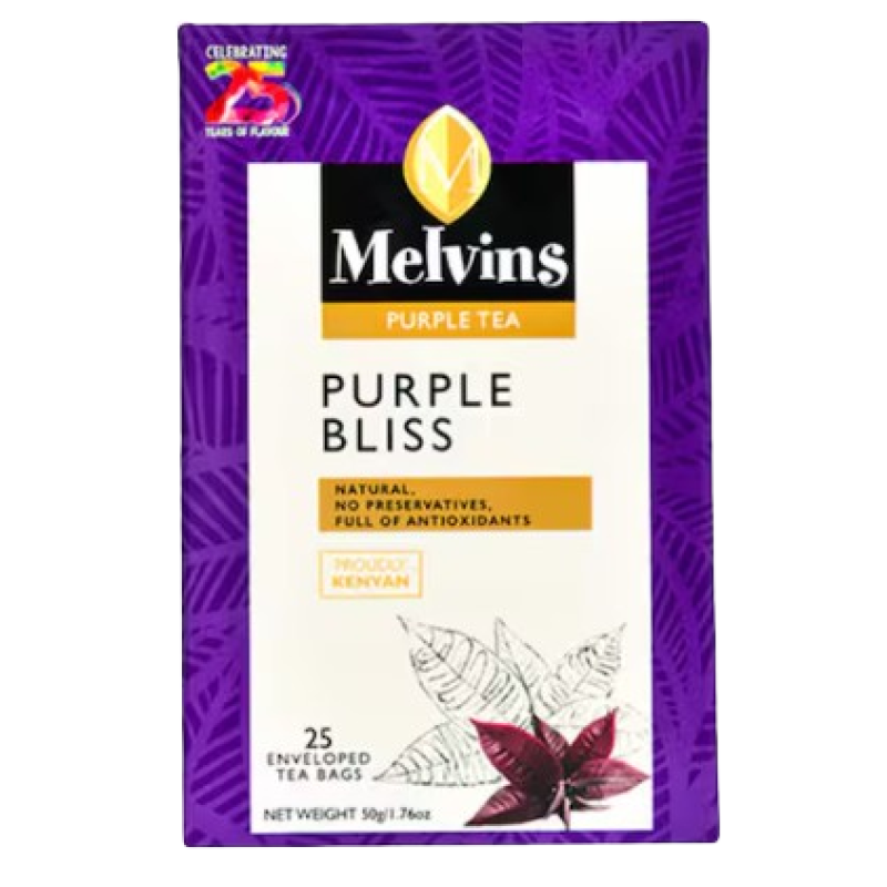 MELVINS PURPLE BLISS PURPLE TEA BAGS 25's