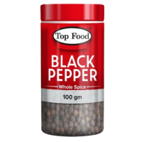 TOP FOOD BLACK PEPPER WHOLE SPICE 100G 