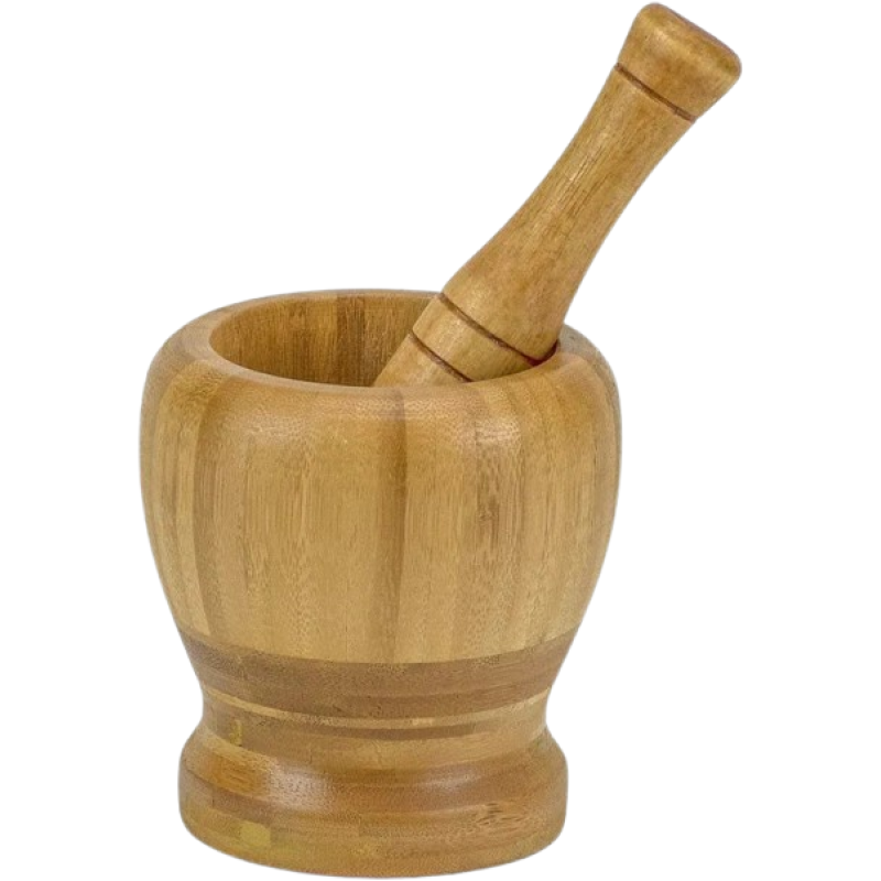 BAMBOO MORTAR AND PESTLE BAMBOO MORTAR AND PESTLE